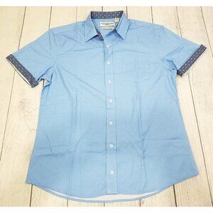 Nick Graham Stretch Modern Fit Button Up Shirt Mens Size Medium NWOT